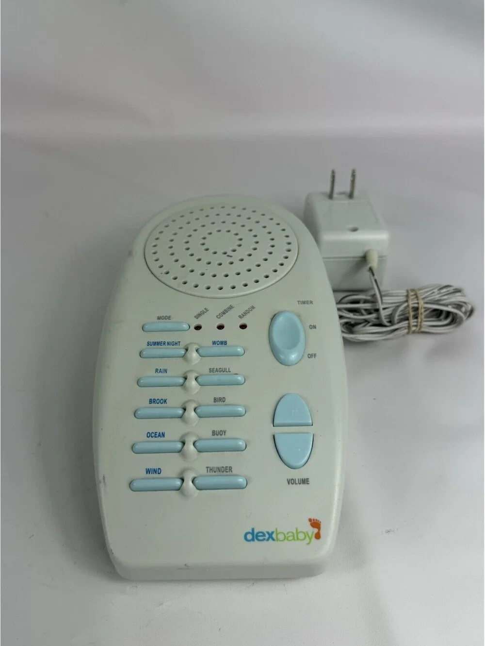 Dex Baby Sound Sleeper SS-01 Sleep Aid Therapy 10 Sounds White Noise Machine